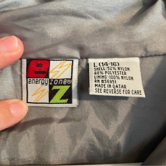 Energy zone woman’s windbreaker jacket multicolor jacket size large (14-16) - Picture 4 of 5